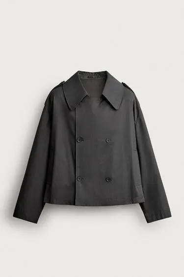 SHORT TECHNICAL TRENCH COAT
