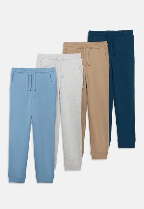 4 PACK UNISEX JOGGERS - Joggebukse - grey/khak/blue
