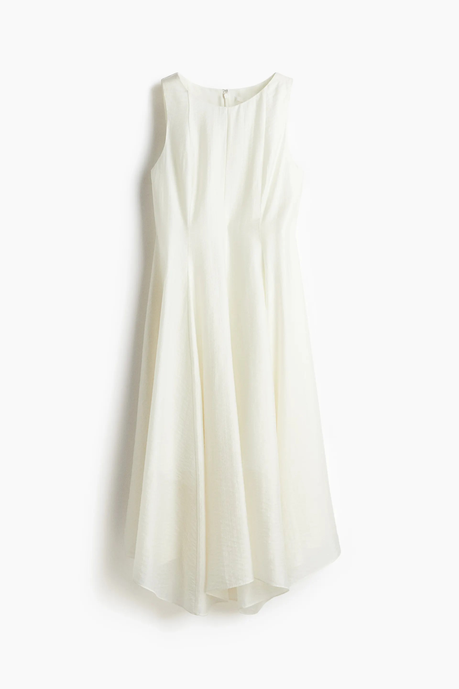 Asymmetric-hem dress