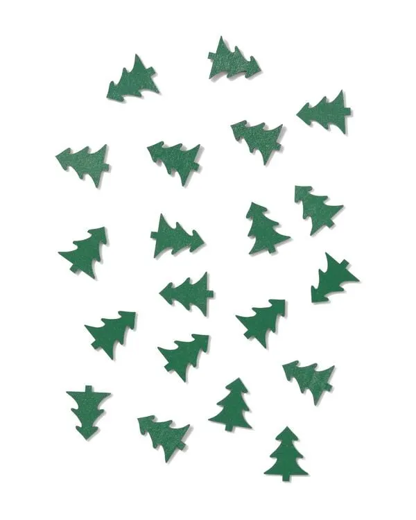 confetti hout kerstboom