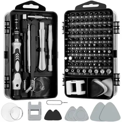 Mini Schraubendreher Set 115 in 1 für Elektroniker Reparatur werkzeug Präzisions-schraubendreher Mobile Laptop Spielzeug Brillen Kamera Torx Retoo