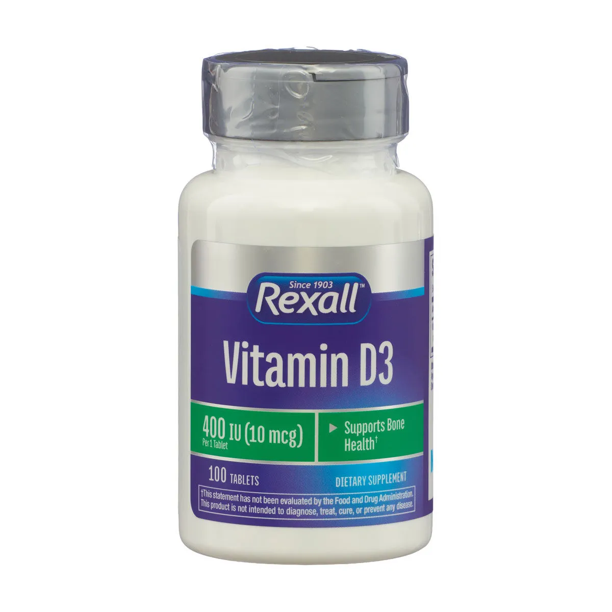 Rexall Vitamin D 400 IU Tablets, 100 ct