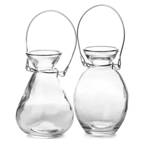 Vase - 2-fach sortiert - mit Henkel