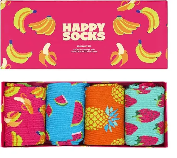 4-Pack Banana Socks Gift Set
