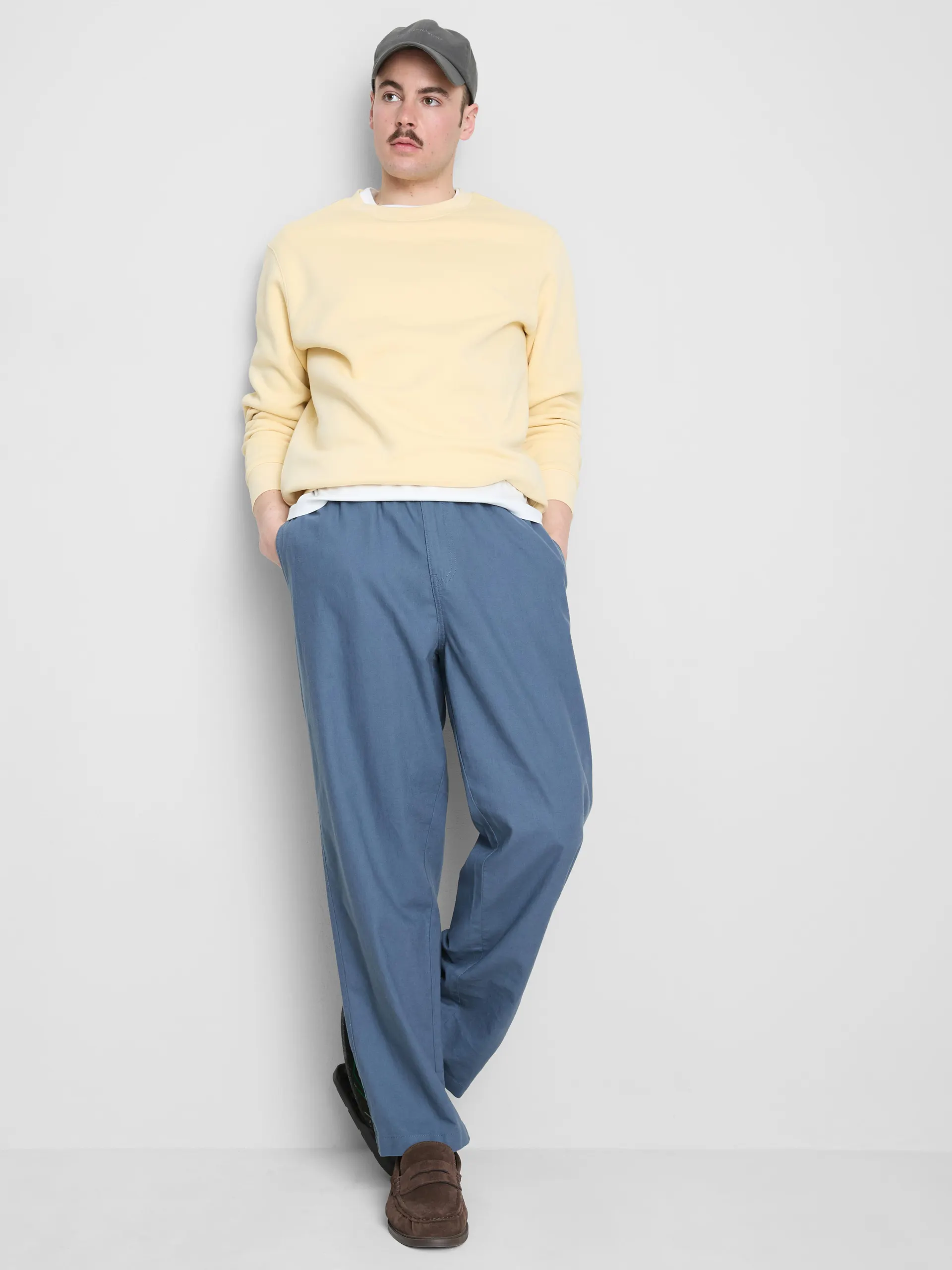 Pantalon en mélange de lin