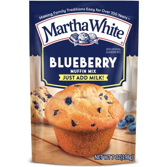 2K+ bought since yesterday Martha White Blueberry Muffin Mix, 7 oz Bag $1.32 18.9 ¢/oz