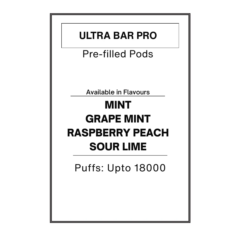 Ultra Bar PRO Pre-filled Pods 19.95mg/mL
