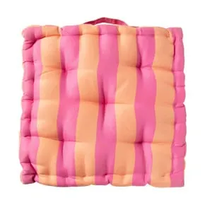 Zitkussen oranje/roze - 40x40x8 cm