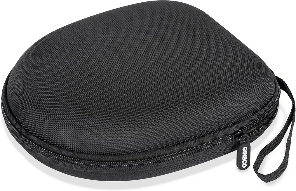 Ginsco Universal Headphone Case Compatible with JBL Tune 510BT 720BT, Sony WH-CH 720N/WH-CH520, Soundcore Q20i/Q30 BERIBES KVIDIO TOZO etc, 1680D Oxford Travel Carrying Hard Shell Case Black