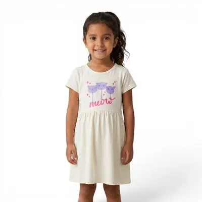 Vestido Fantastic Niña Meow Paletas Gatitos