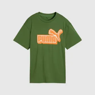 Puma Boys Essentials Logo Lab Relaxed Front Graphic Tshirt