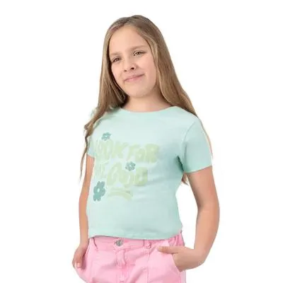 Playera Fantastic Niña Flores Look For The Good