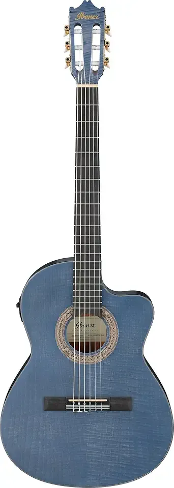 Ibanez GA5FM Thinline Nylon Acoustic-electric Guitar - Berry, Open Pore