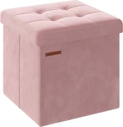 SONGMICS 15 Inches Ottoman with Storage, Foot Rest, 661.…