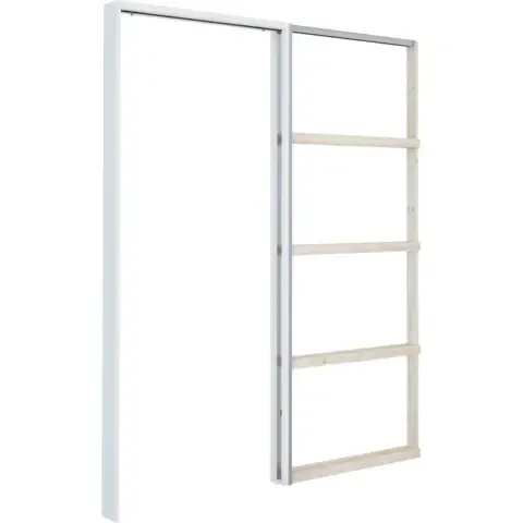 Skyvedørskarm 4" 72,6x204 hvit 210 demp soft-closeutsp.mål: 150x210 cm