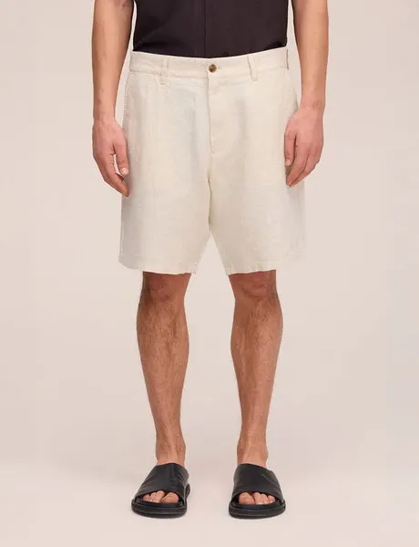 Aden Casual Linen Shorts 1454 Oat