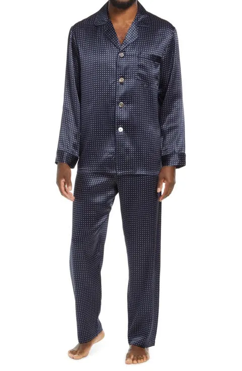 Dot Silk Pajamas