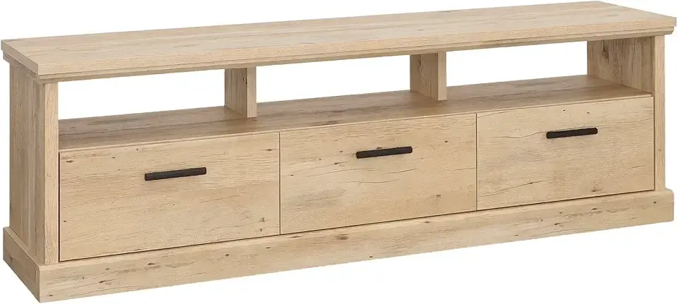 Aspen Post Credenza, for TVs up to 70", Prime Oak Finish