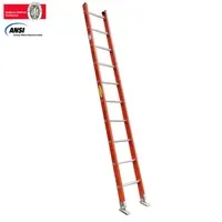 Escalera Certificada 3 m 10 P Pared Dieléctrica 136 kg Fanes