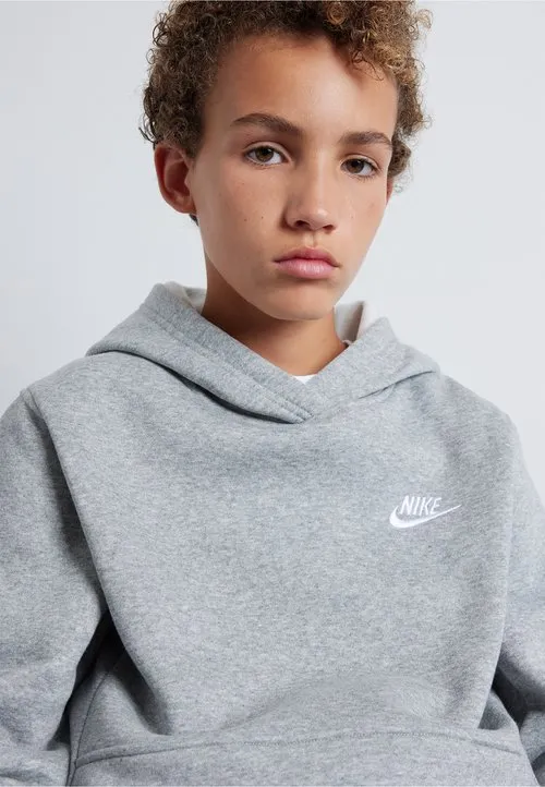 CLUB UNISEX - Hoodie - dark grey heather/white