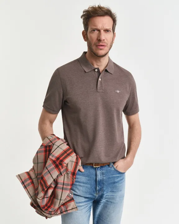 Klassisk piquéskjorte i regular fit