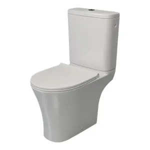 Pack wc à poser blanc cuvette sans bride 82 x 38 x 60 cm CALDICOT