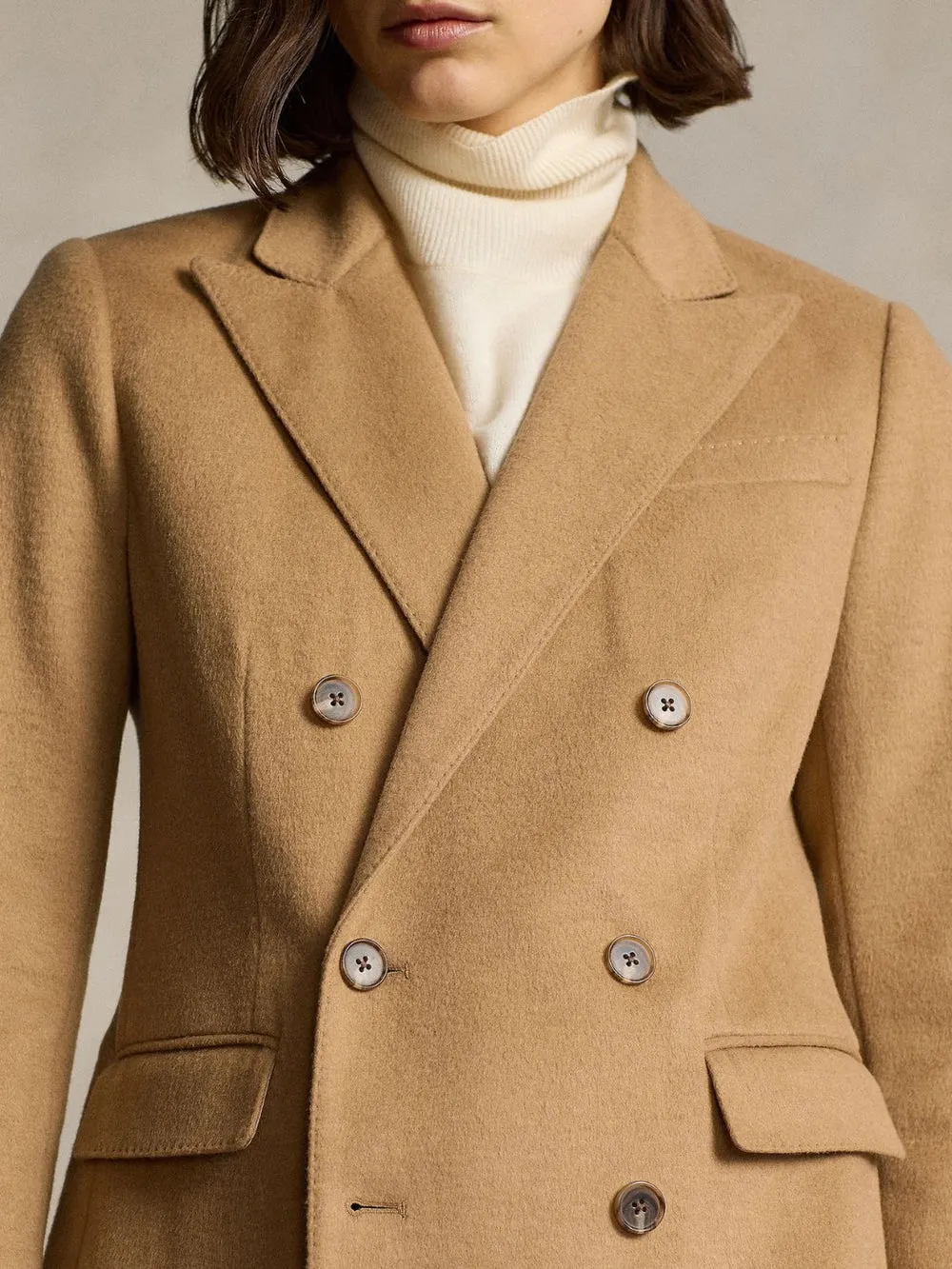 BRUSHED WOOL-BLEND BLAZER