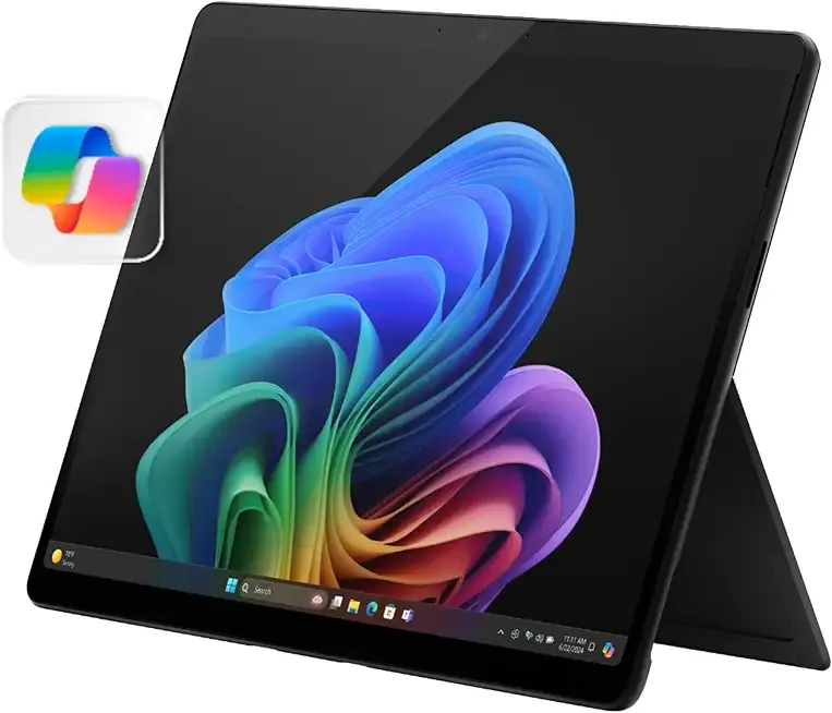 Surface Pro 2-in-1 Laptop/Tablet (2024), Windows 11 Copilot+ PC, 13" Touchscreen OLED Display, Snapdragon X Elite (12 Core), 16GB RAM, 256GB Storage, Black, Amazon Exclusive