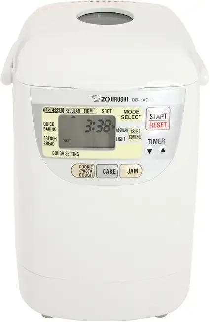 Zojirushi Bb HAC10 Home Bakery Mini Breadmaker, 1 Lb (White) | Bakes 1-Lb Loaves, 13-Hour Delay Timer, Quick-Bake under 2 Hrs, Dough and Jam and Cake Settings, Nonstick Pan and Kneader