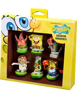 Penn Plax SpongeBob mini gift pack - Ornament - 6 stukken 19.1x4.8x19.7 cm