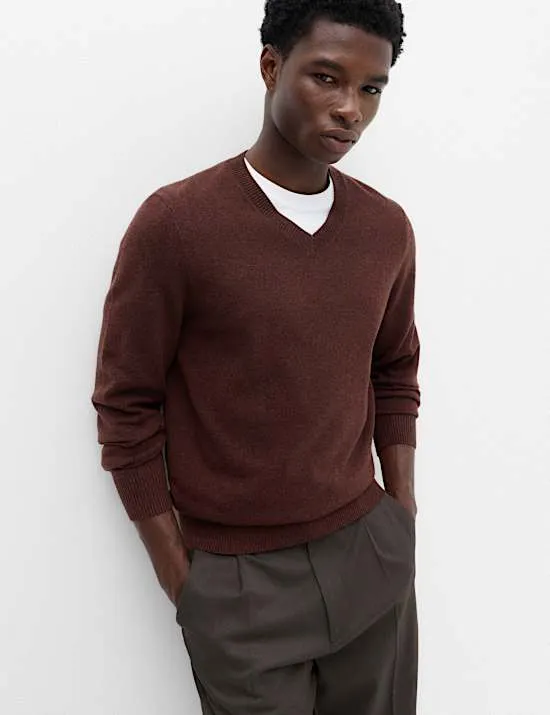 Air Yarn V Neck Jumper