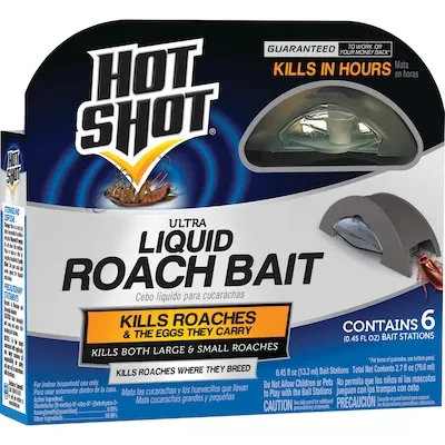 Combat Max 3-Month No Mess Bait for Large Roaches 8 -Count Ready to use Roach bait station