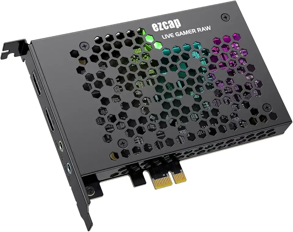 Game Capture Card, HDMI PCI-E 4K 30fps Record | Live Stream from Gaming Systems, Camcorders, DSLRs, Support Zero Delay HDMI Loop-Out
