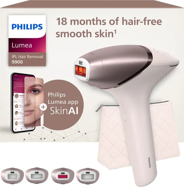 Philips Lumea 9900 Series IPL lyshårfjerner BRI951/01 (hvit)