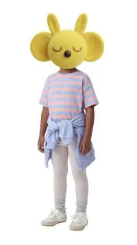 STRIPED T-SHIRT WITH FLORAL PATCH