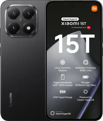 Xiaomi 15T 5G 12/256 GB Schwarz
