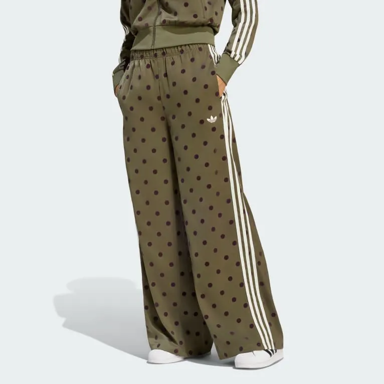 SATIN POLKA DOTS WIDE LEG PANT