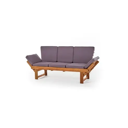 Gartenbank - braun - Akazienholz massiv