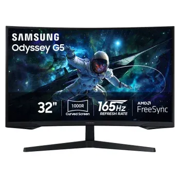 Samsung 32" Odyssey G5 QHD 165Hz Curved Gaming Monitor