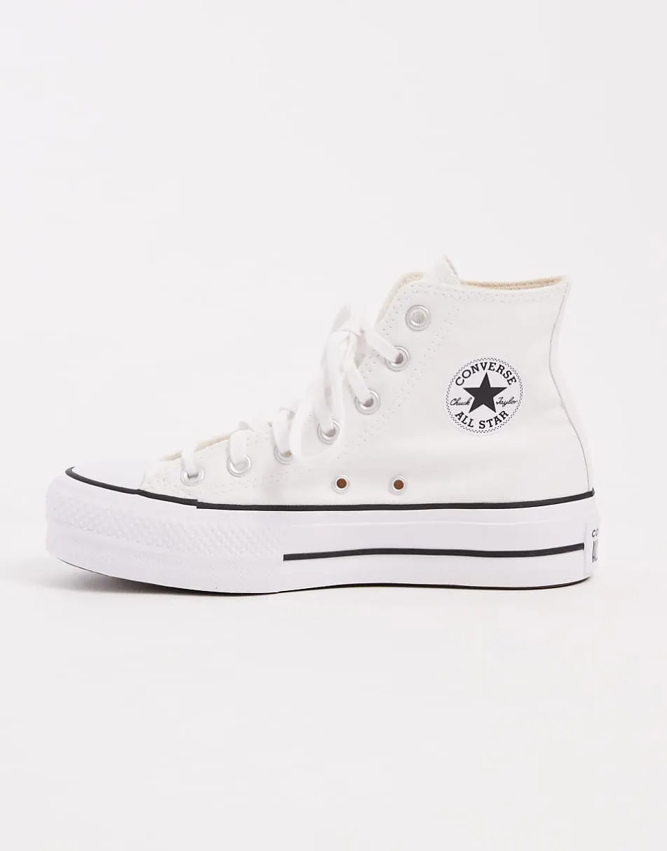 Converse Chuck Taylor All Star Lift Hi platform trainers in white