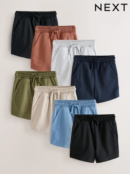 Black/Grey Shorts 8 Pack (3mths-7yrs)