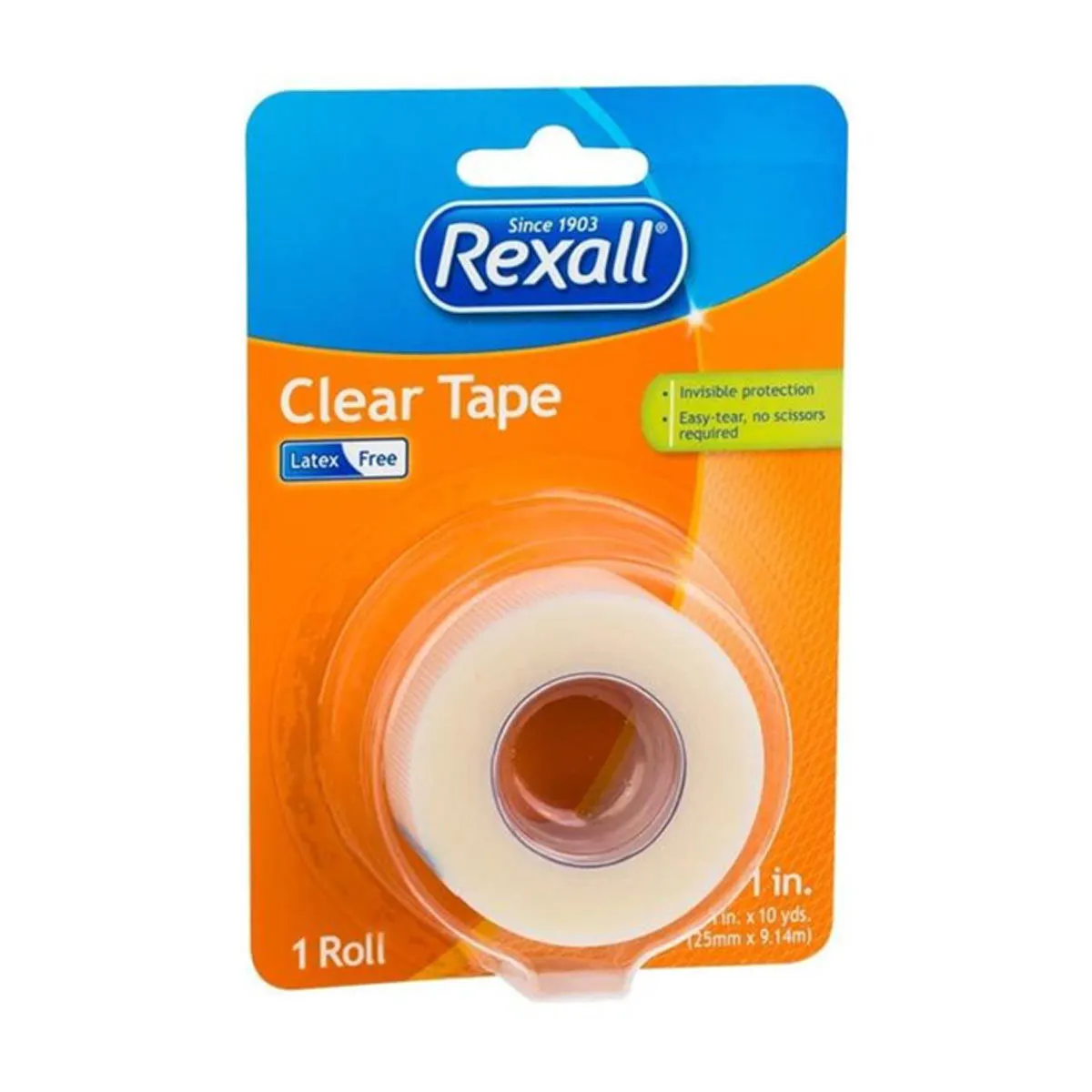 Rexall Clear Tape, 1 in x 10 yds