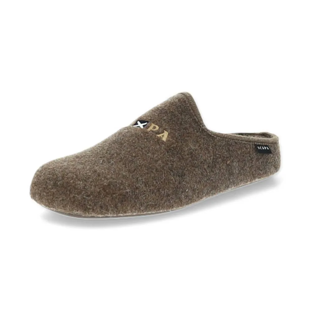 donkerbruine pantoffel