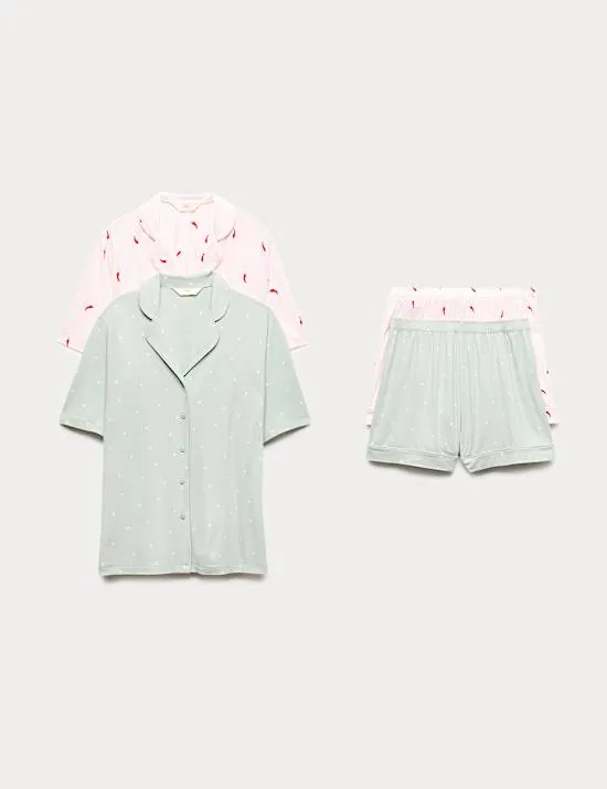 2 Pack Soft Touch Revere Shortie Sets