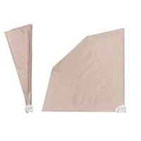 Seitenmarkise aus Stoff, ca. 160 x 160 cm - Beige