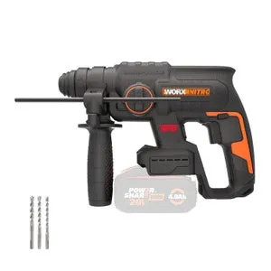 Martello perforatore Brushless 20V 2J WORX - WX381.9 (senza batteria né caricabatterie)