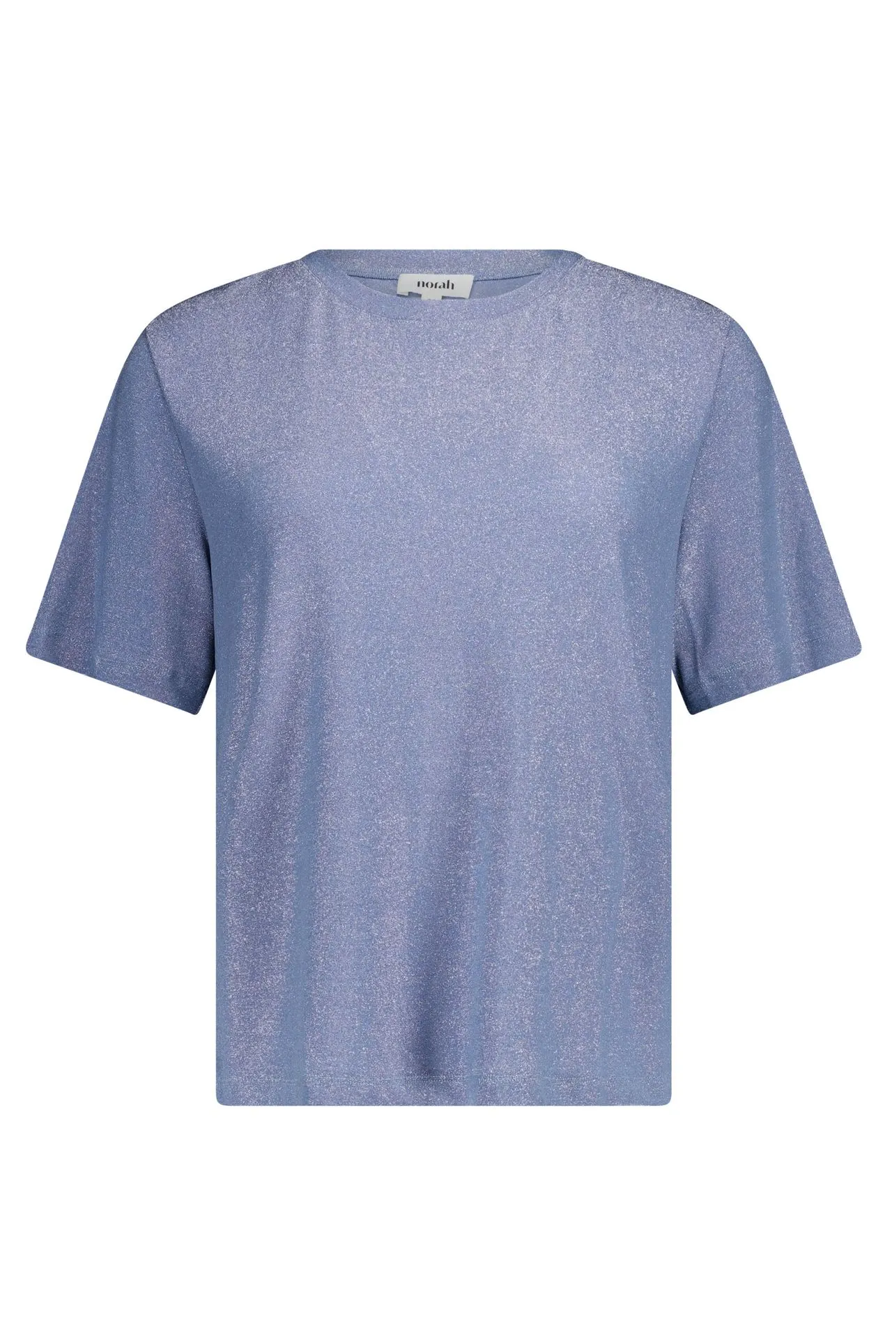 Blauw shirt met glans