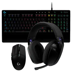 COMBO LOGITECH TECLADO GAMING G213 + MOUSE G305 WIRELESS + HEADSET G321