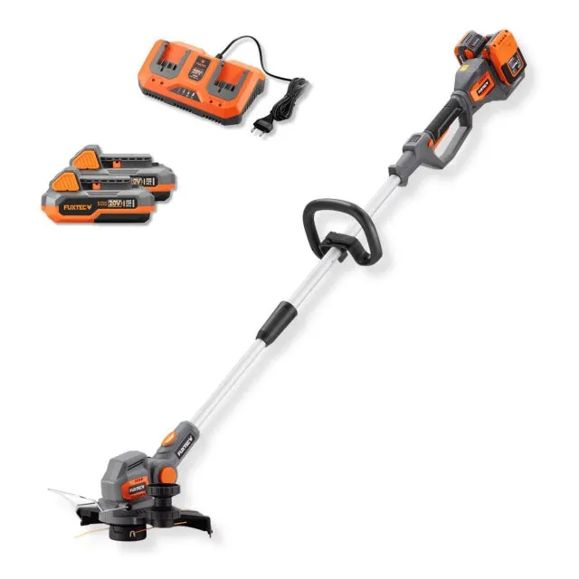 FUXTEC Decespugliatore a batteria FX-E2RTSET | 40 V | 2 batterie incluse | Taglio 30 cm | Tagliabordi