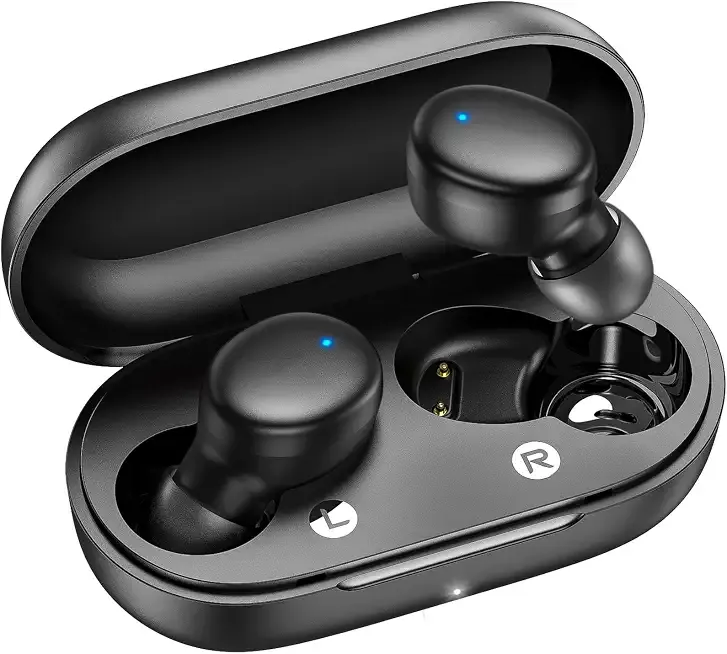 kurdene Wireless Earbuds Bluetooth 5.3 Light Weight in Ear Headphones | Premium Sound Bass Ear buds with Charging Case,Smart Touch Control,Built in Mics Headset,Clear Calls for Sports Workout
